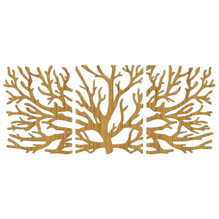 Ekologická drevená dekorácia na stenu s motívom stromu života