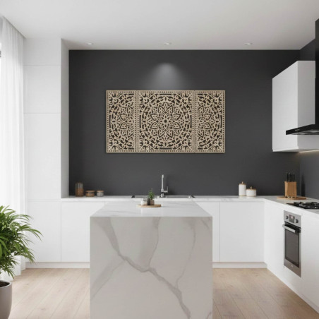 Ručne vyrezávaná drevená dekorácia prináša harmóniu a štýl