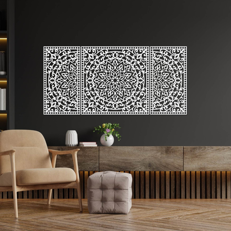 Elegantná HDF mandala, ktorá oživí steny obývačky či kancelárie