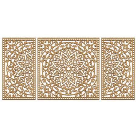 Moderná trojdielna dekorácia – sofistikovaný doplnok do interiéru