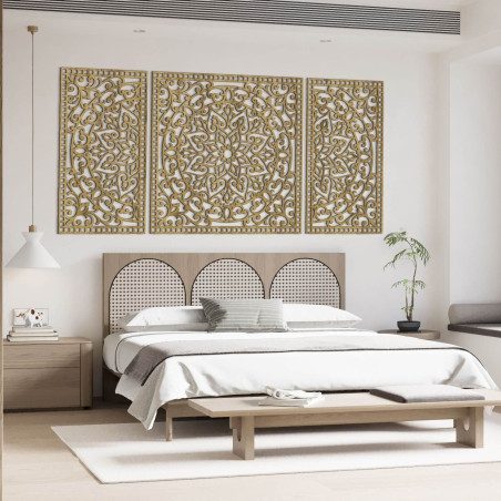 Drevená nástenná dekorácia Mandala - FLOFER