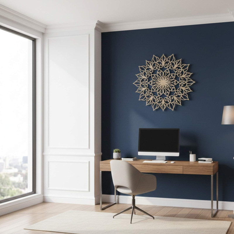 Mandala Kvet života z dreva – harmonická bytová dekorácia