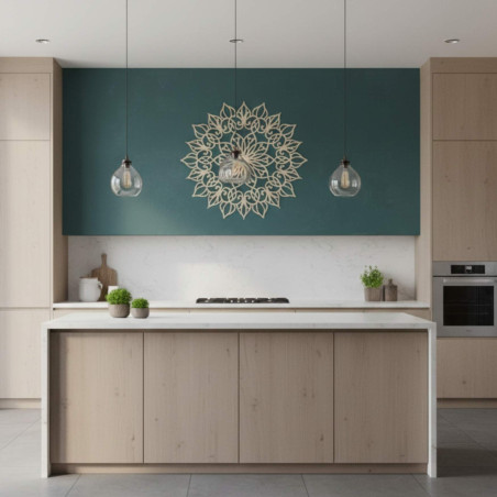 Mandala Kvet života z dreva – harmonická bytová dekorácia