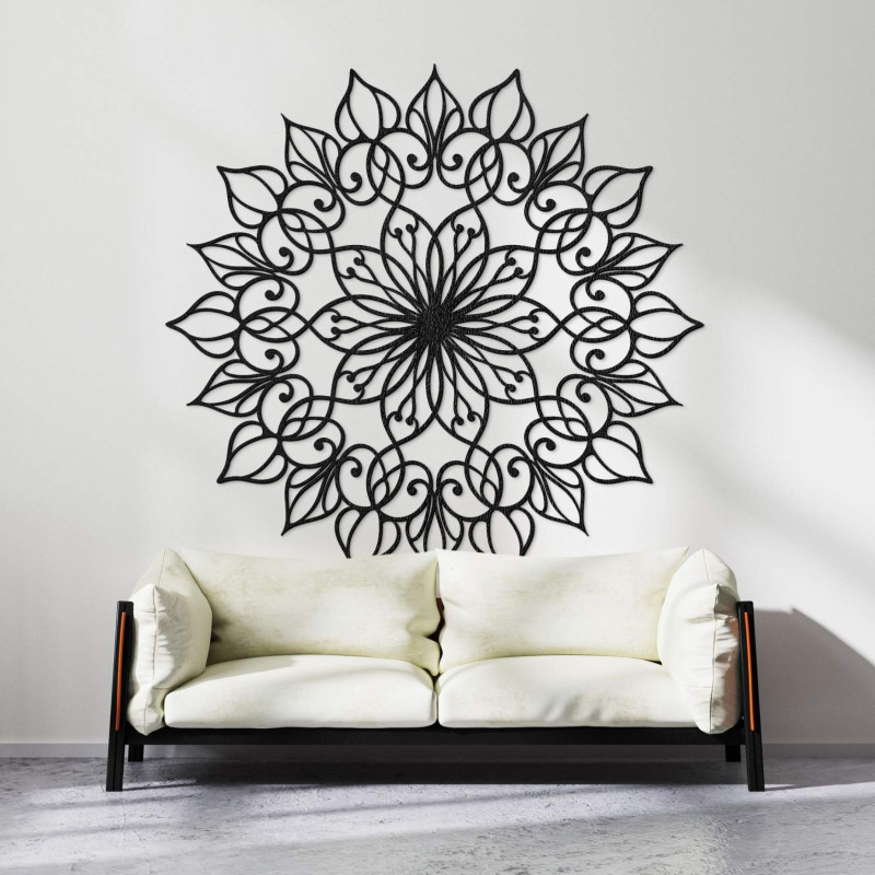 Ručne vyrobená drevená mandala Kvet života