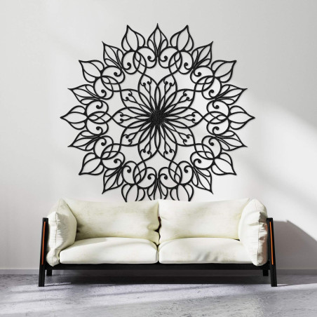 Ručne vyrobená drevená mandala Kvet života