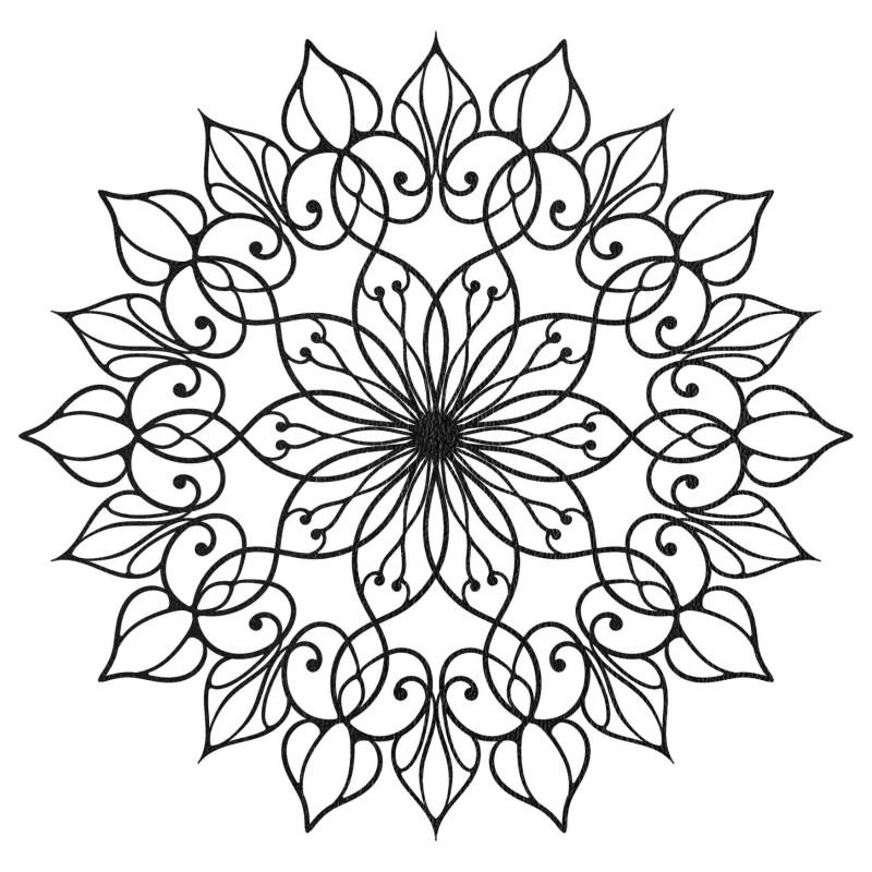 Ručne vyrobená drevená mandala Kvet života