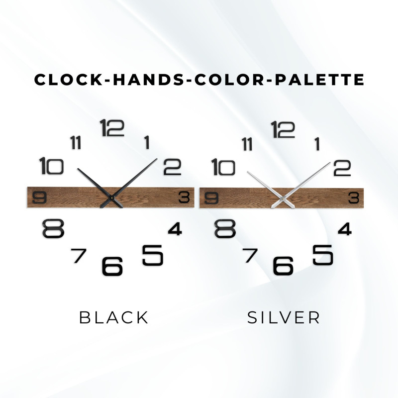 Minimalistické elegantné hodiny na stenu dubové...