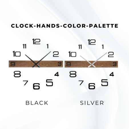 Minimalistické elegantné hodiny na stenu dubové drevo - POPOKLES