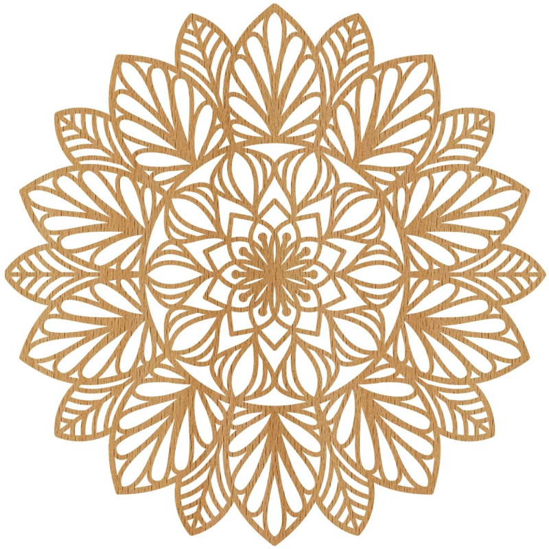 Nástenná mandala drevená – bytový doplnok v modernom štýle