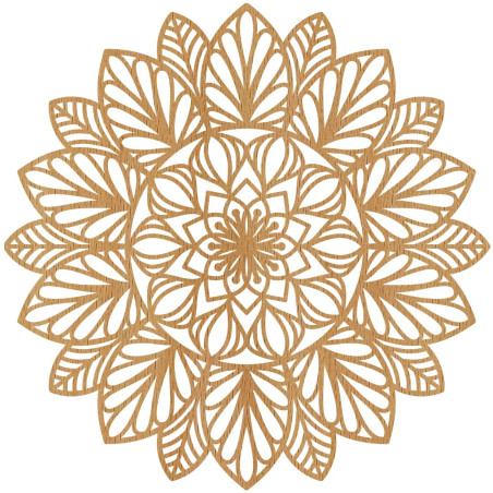 Nástenná mandala drevená – bytový doplnok v modernom štýle