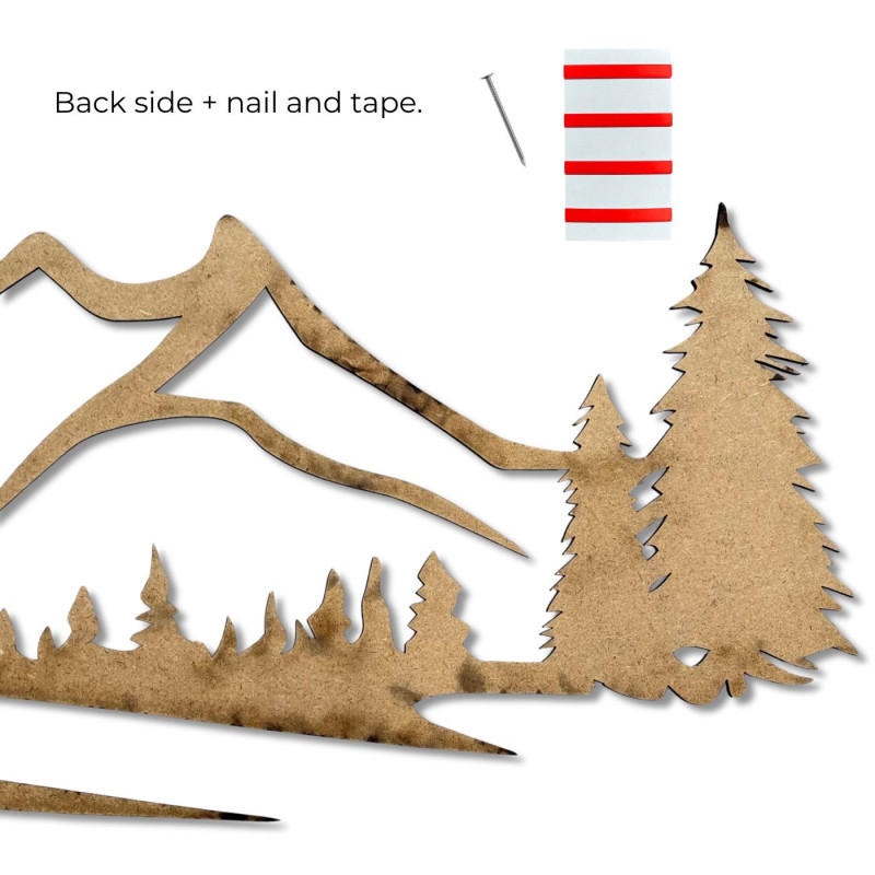 Drevená mandala na stenu - LOTUS