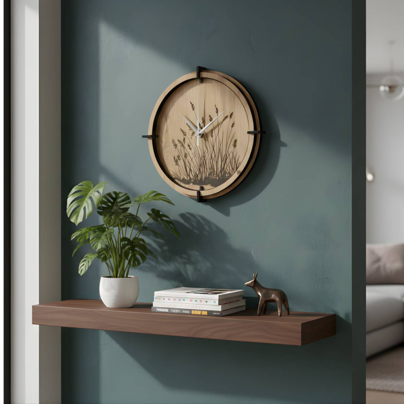 Moderné nástenné hodiny s tichým mechanizmom pre váš pokoj.