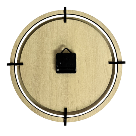 Drevené nástenné hodiny lúčna tráva - Javor