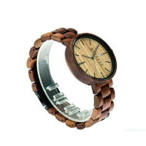 READER  hodinky na ruku drevené LONDON DH010 hnedé