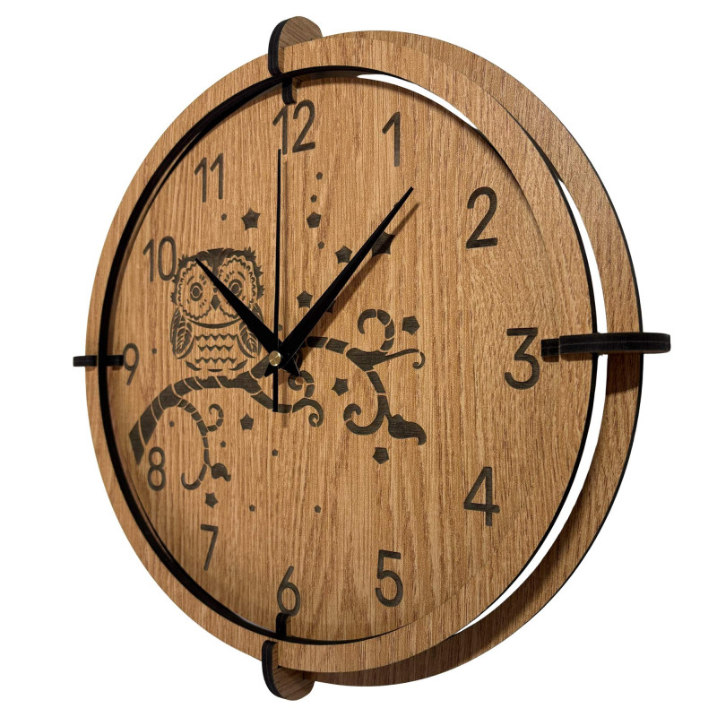 Nástenné hodiny so sovou – elegantný doplnok do vášho domu