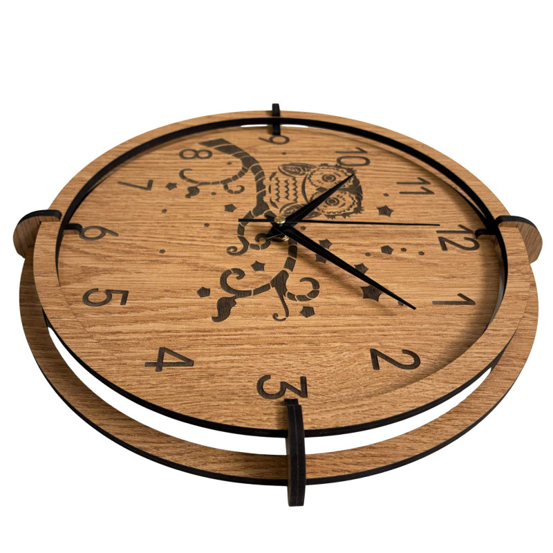 Dekoratívne hodiny so sovou – jedinečný dizajn do obývačky