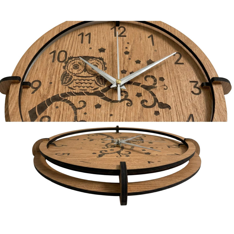 Dekoratívne hodiny so sovou – jedinečný dizajn do obývačky