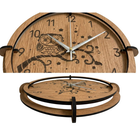 Dekoratívne hodiny so sovou – jedinečný dizajn do obývačky