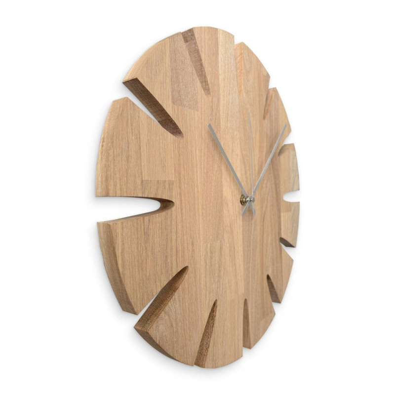 Luxusné vyrezávané drevené hodiny na stenu - UBKOP