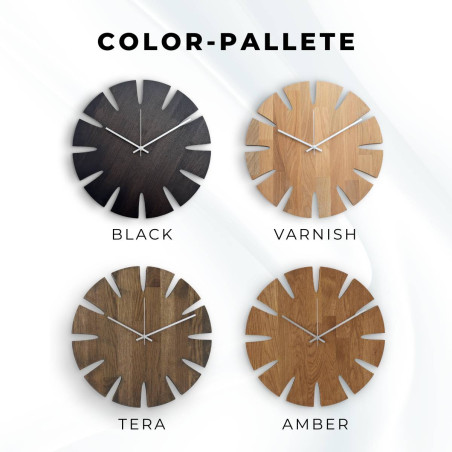 Nástenné hodiny z dreva – elegantný dizajn do obývačky - KUGUMA