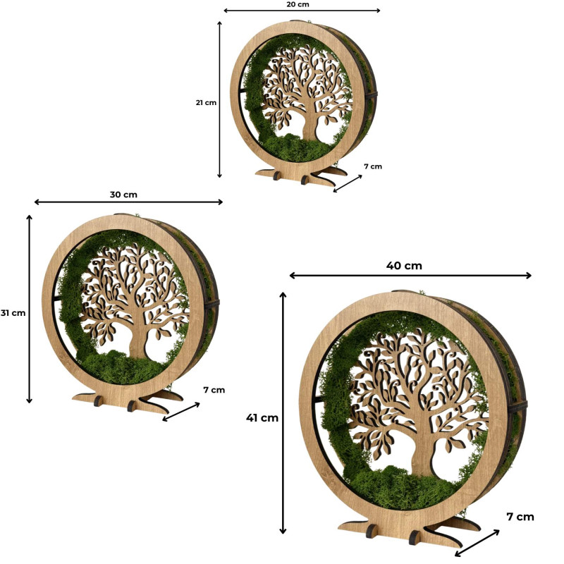 Stmievateľná LED dekorácia na stôl - Dub Halifax