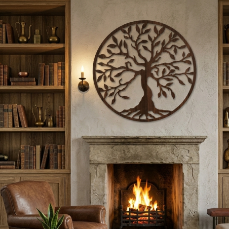 Drevený obraz strom života ORECH WENGE 50 cm