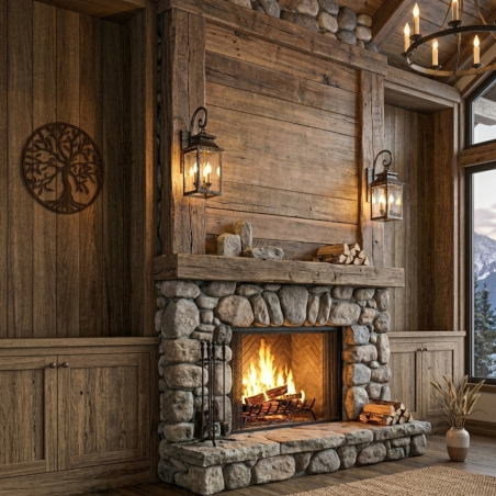 Drevený obraz strom života ORECH WENGE 50 cm