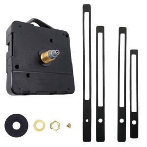 Čierne drevené ručičky na hodiny s tichým quartz strojčekom pre moderné interiéry. 2