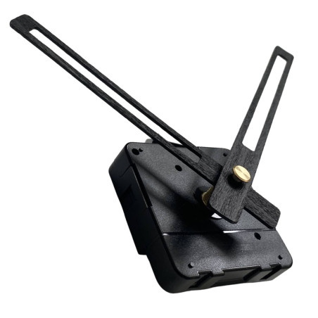 Čierne drevené ručičky na hodiny s hladkým tichým quartz pohonom.