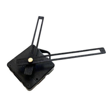 Moderné čierne ručičky na hodiny z prírodnej bukovej dyhy.