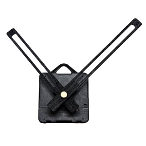 Čierne drevené ručičky na hodiny s tichým quartz strojčekom pre moderné interiéry.