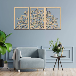 Dizajnová mandala a hodiny strom života. Doprajte interiéru osobitý charakter. 2