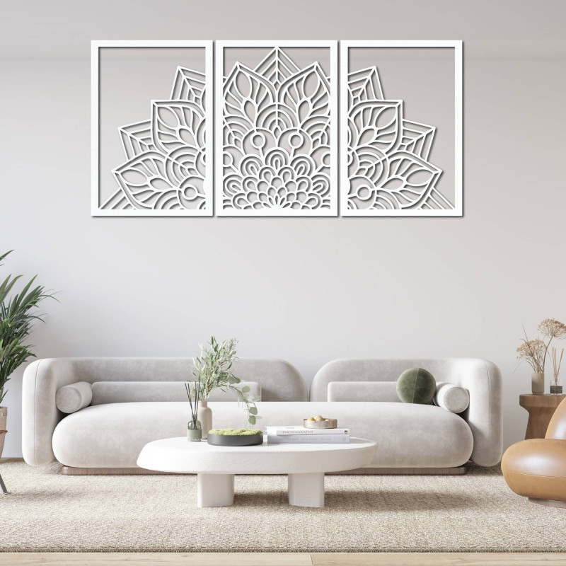 Dizajnová mandala a hodiny strom života. Doprajte interiéru osobitý charakter.