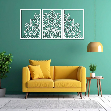 Dizajnová mandala a hodiny strom života. Doprajte interiéru osobitý charakter.