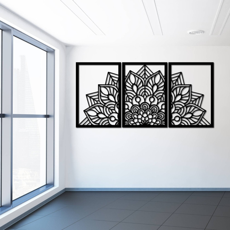 Dizajnová mandala a hodiny strom života. Doprajte interiéru osobitý charakter.