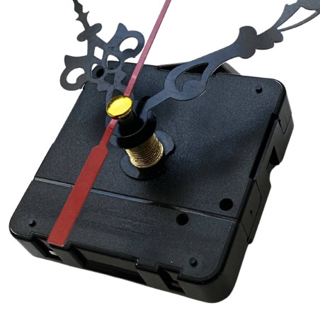 Čierne ornamentové hliníkové ručičky na hodiny 6,5 / 9 cm