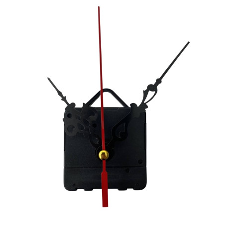 Extravagantné čierne hliníkové ručičky na hodiny pre výrazné a originálne dizajny.