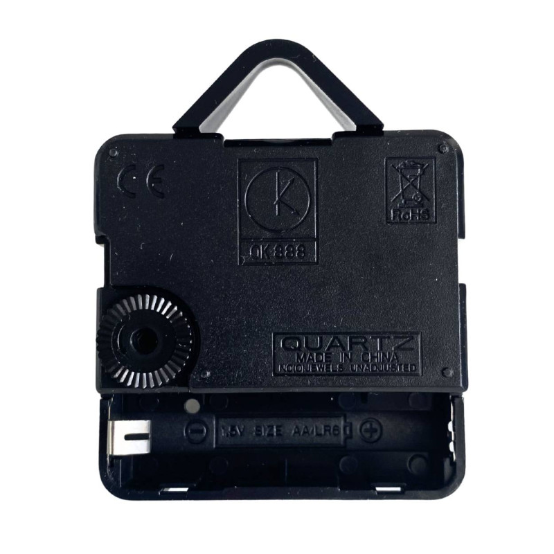 Presné a tiché čierne hliníkové ručičky na hodiny s červenou sekundovkou a quartz strojčekom.