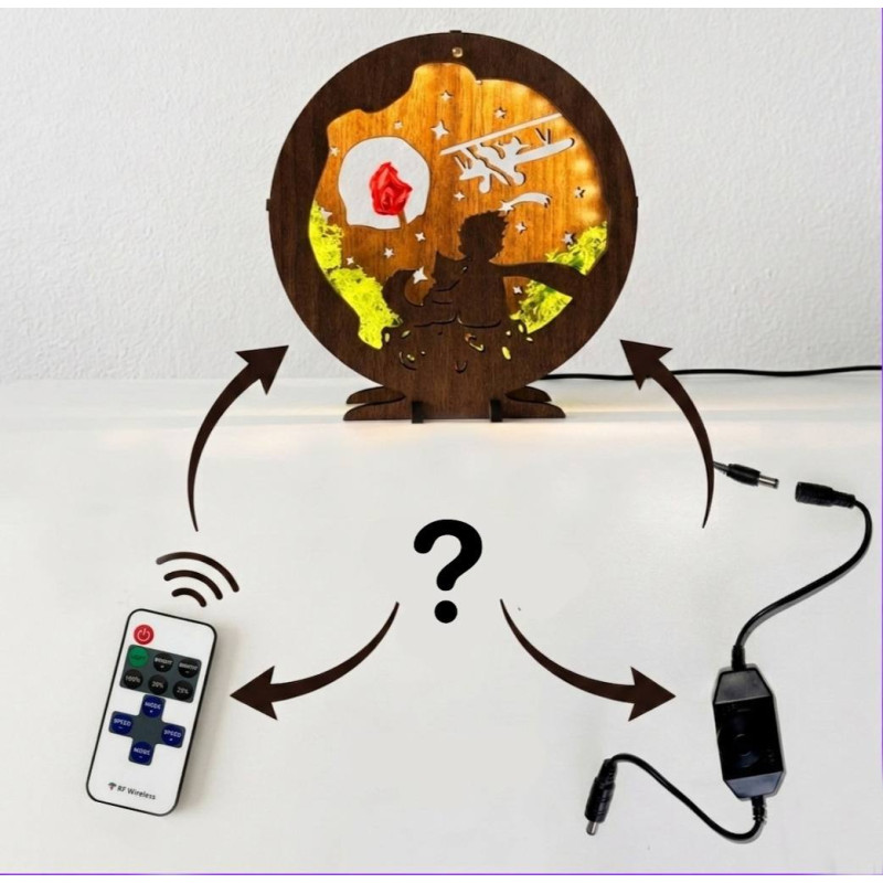 Stmievateľná LED stolová dekoračná lampa s motívom Malého princa je jedinečným spojením rozprávkového príbehu