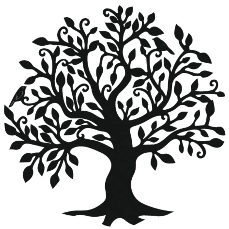 Drevená dekorácia stromu života na stenu symbolizuje rast, harmóniu a spojenie s prírodou, vytvára pokoj vášho domova.