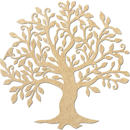 Drevená dekorácia stromu života na stenu symbolizuje rast, harmóniu a spojenie s prírodou, vytvára pokoj vášho domova.