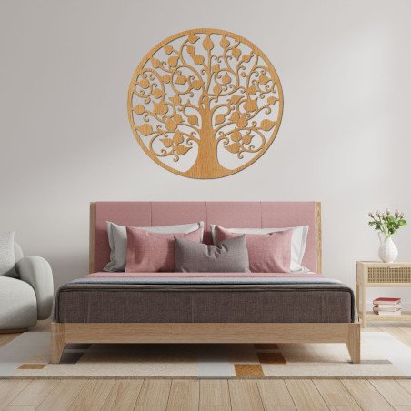 Biely strom života ako elegantný obraz na tmavom pozadí