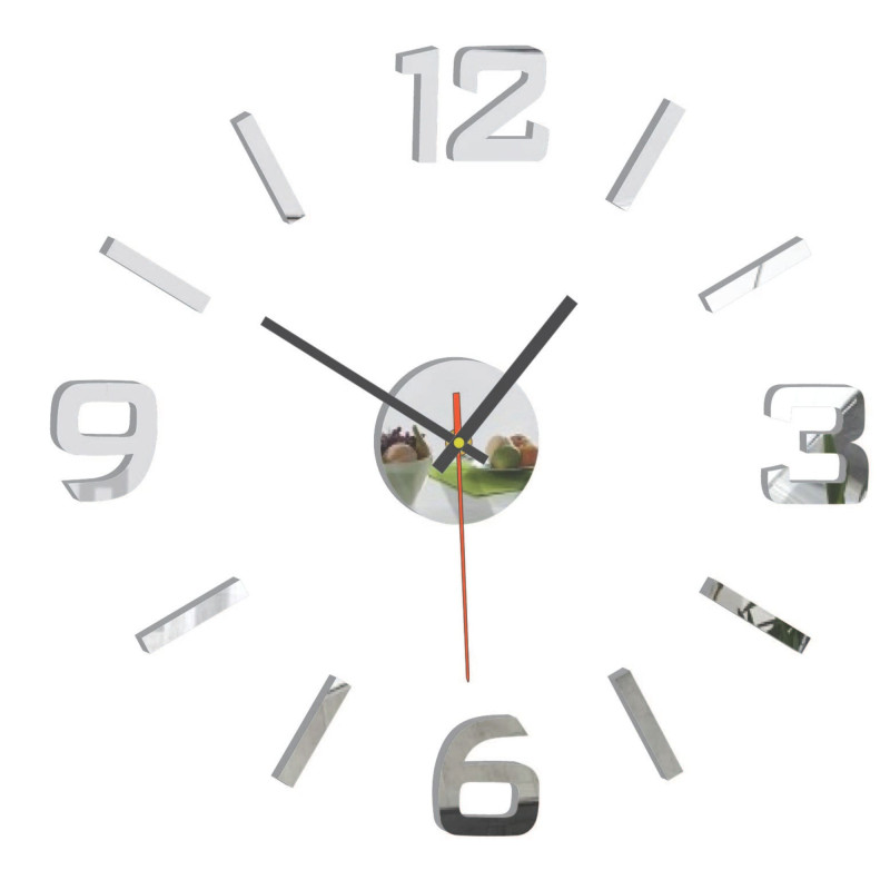 Akrylové 3D nástenné hodiny – 3D efekt, bez vŕtania