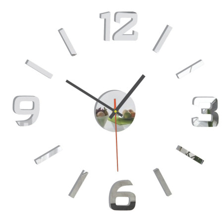 Akrylové 3D nástenné hodiny – 3D efekt, bez vŕtania