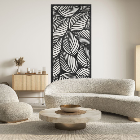 Drevený obraz na stenu listy | FLORS