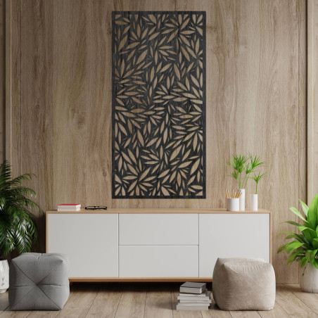 Drevený obraz listov pre harmóniu a pokoj vo vašom domove