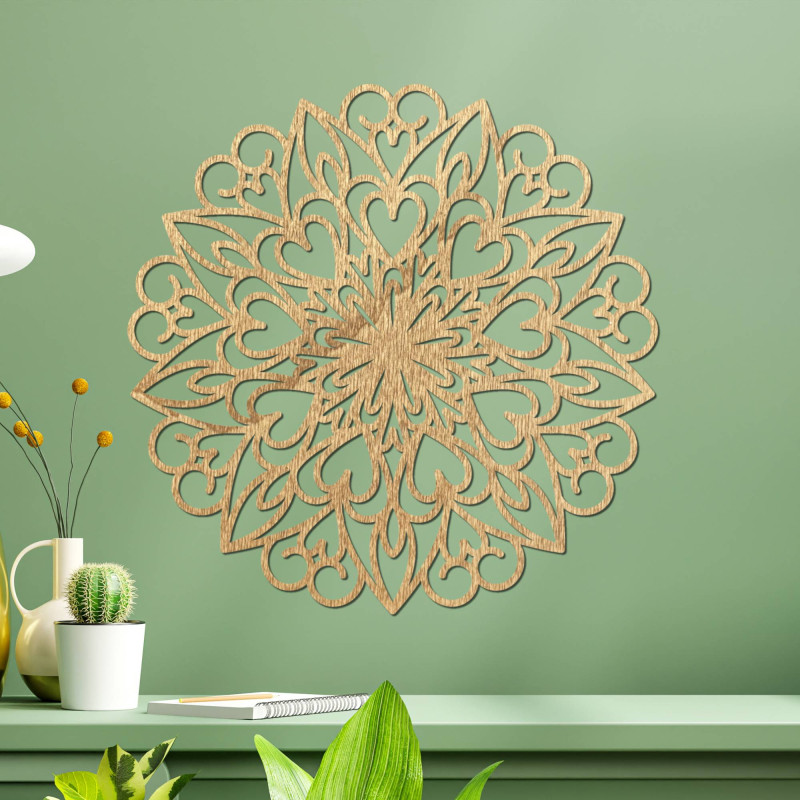 Drevená mandala pre útulný domov plný pokoja a inšpirácie