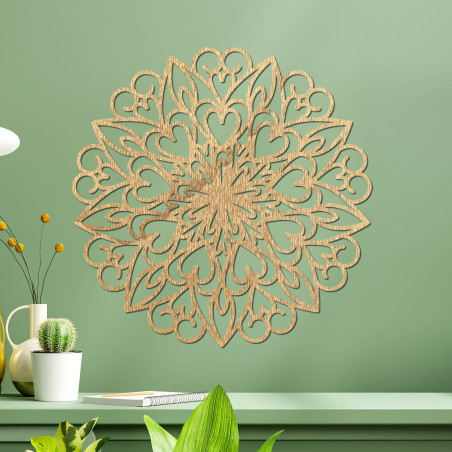 Drevená mandala pre útulný domov plný pokoja a inšpirácie