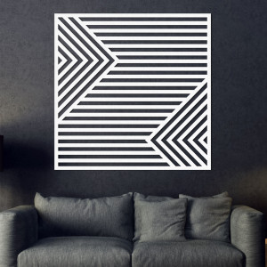 Drevená dekorácia na stenu - PRISMA 2