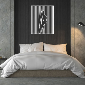 Dizajnová drevená dekorácia ilúzia tváre - FACIEI 2